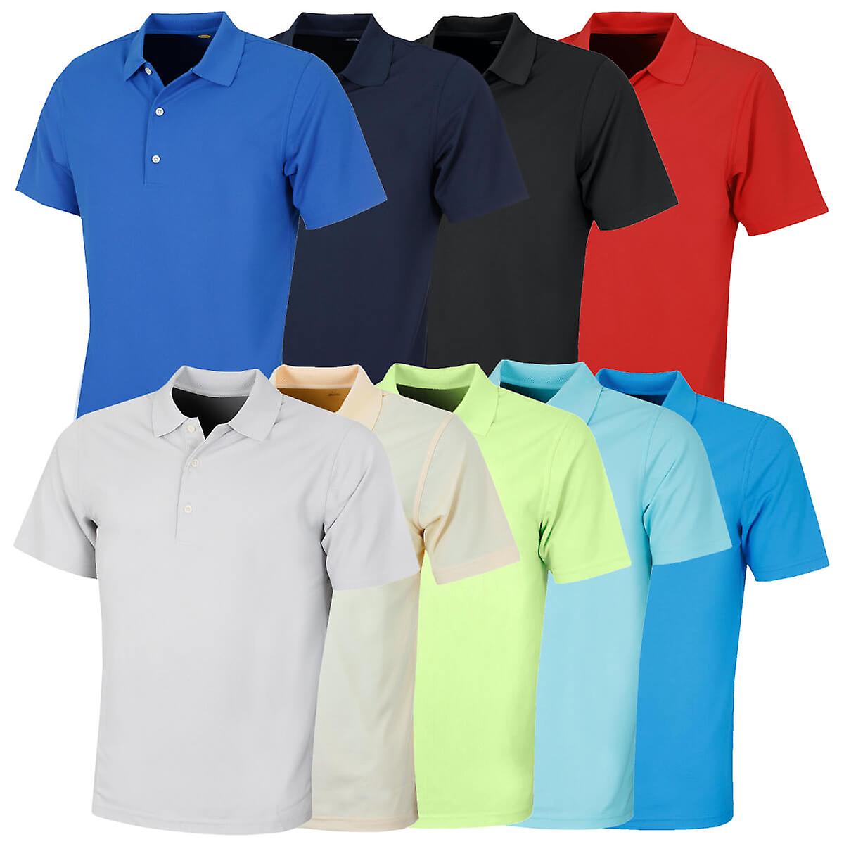 Greg Norman Mens KX04 Performance Micro Pique Plain Golf Polo Camisa