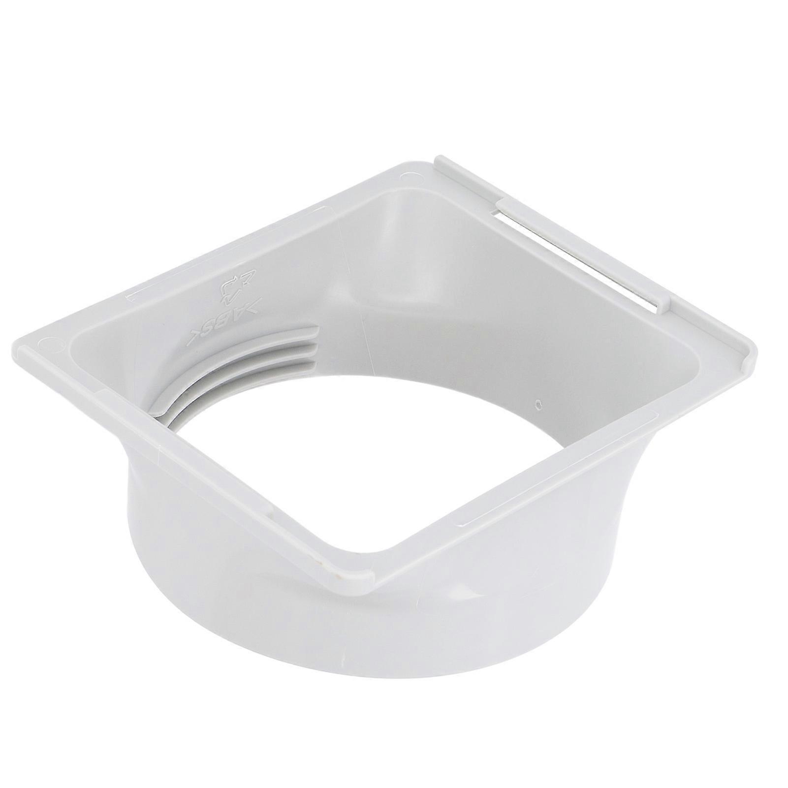 Air Conditioner Exhaust Hose Coupler Universal Thread Design ABS Square to Round Portable Exhaust Duct Hose Adapter