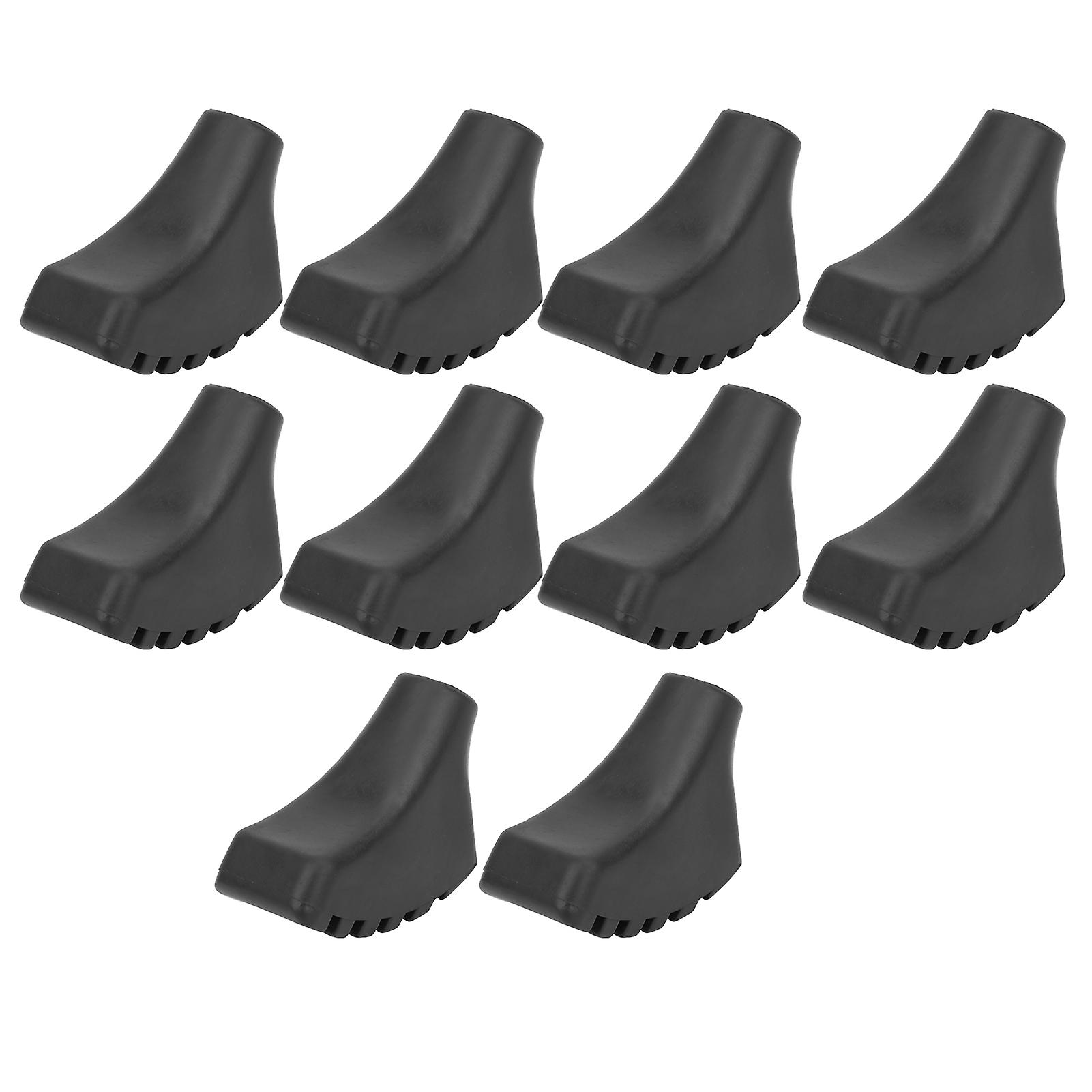 10Pcs Walking Stick Pad PVC Walking Pole Tip End Protector for Outdoor Hiking