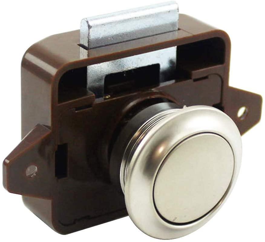 Push Button Catch Lock Cupboard Drawer Door Motorhome Cabinet  Knob