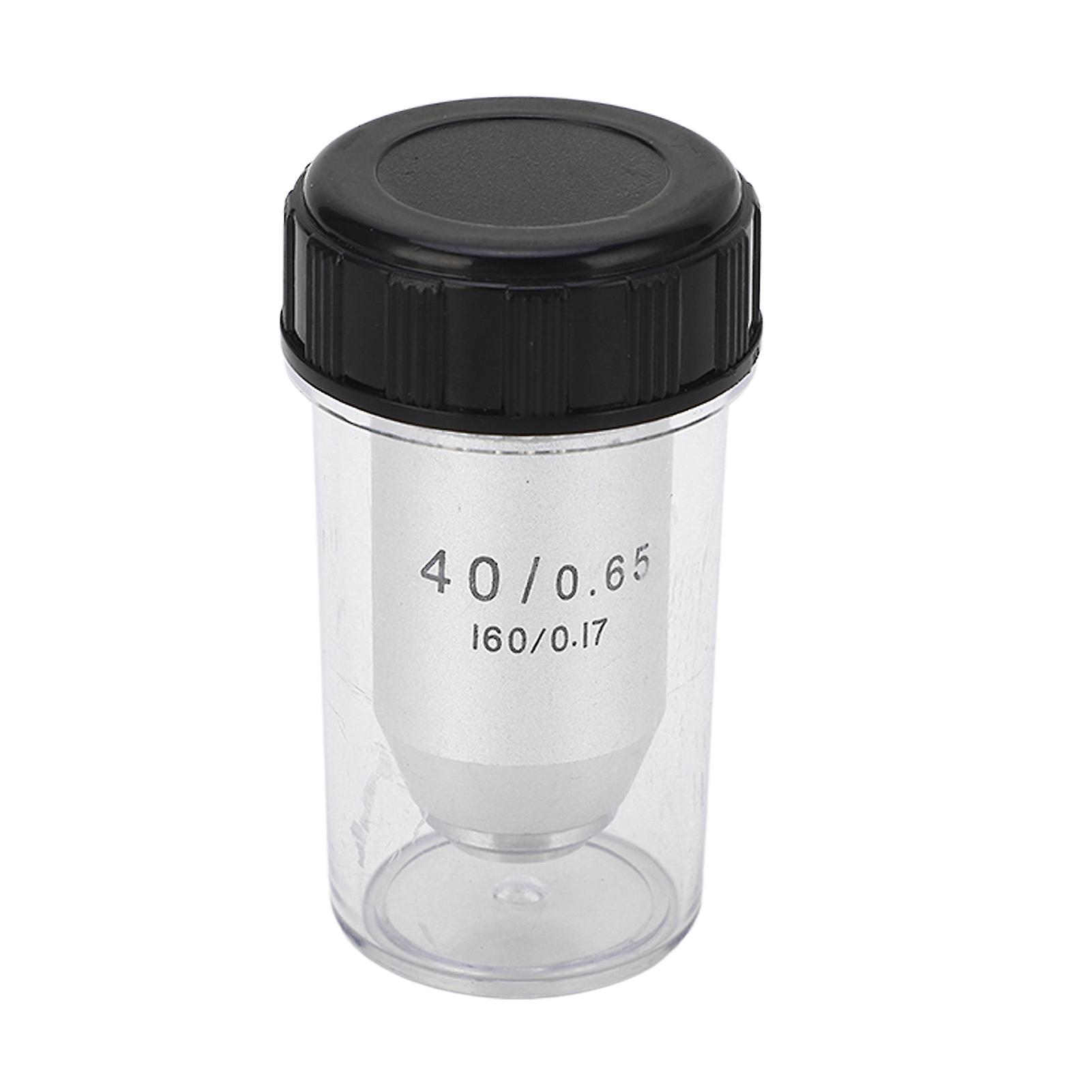 40X Achromatic Objective RMS Size Brass Stainless Steel Auto Rebound Microscope Objective Replacement