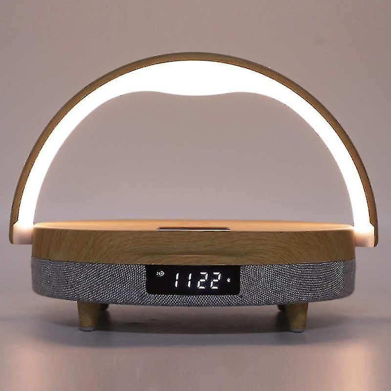 Wood Desk Lamp Bluetooth Speaker