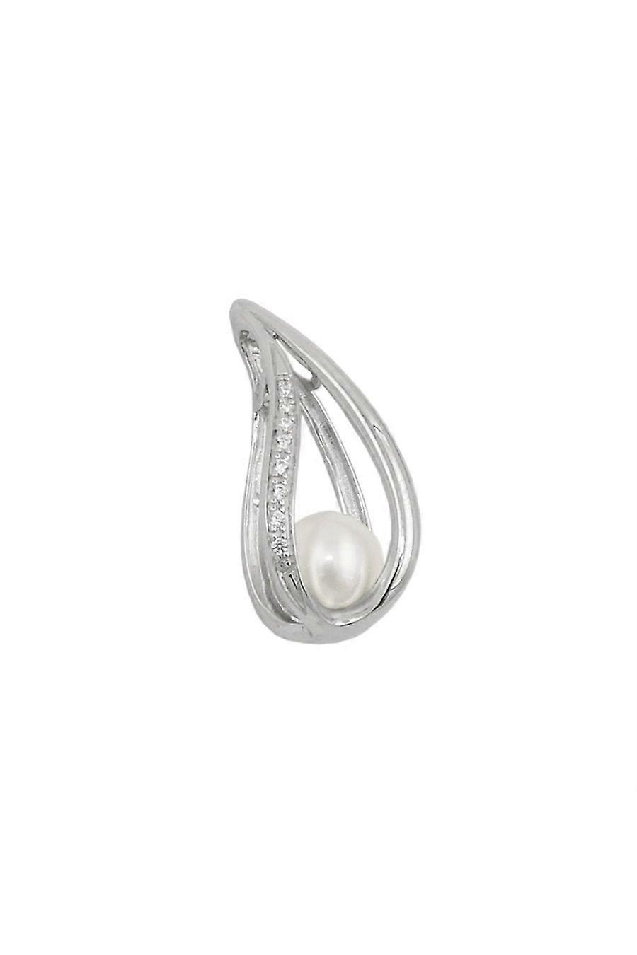 Pendant Pearl With Zirconia Silver 925 - Gl93781