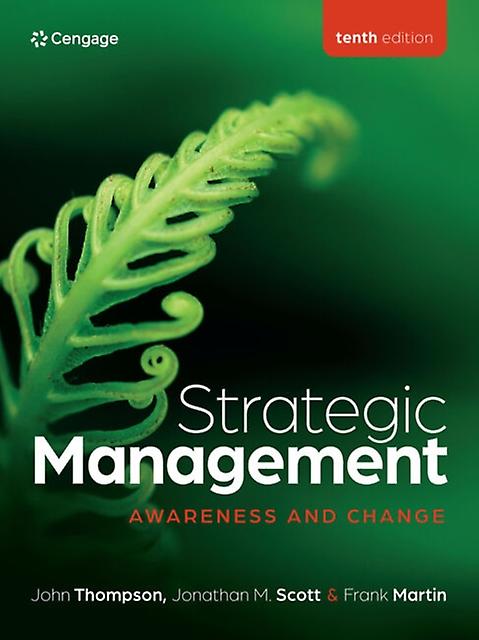 Strategic Management Awareness And Change by Frank University of Stirling Martin Paperback