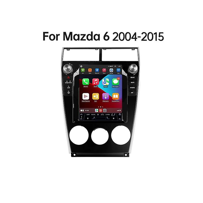 For Tesla style Carplay android auto For Mazda 6 2004-2015 Car Android 2 Din Radio Multimedia Video