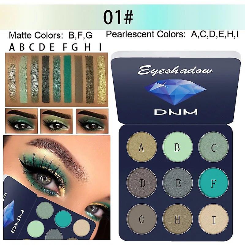 New 1Pc Shimmer 9-color Eyeshadow Palette Matte Gradual Change Pearl Eye Shadow Novice Makeup Cosmetics TSLM1~17672