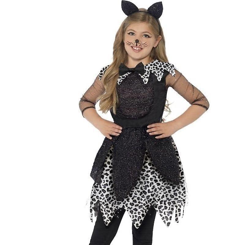Deluxe Midnight Cat Costume Kids Black