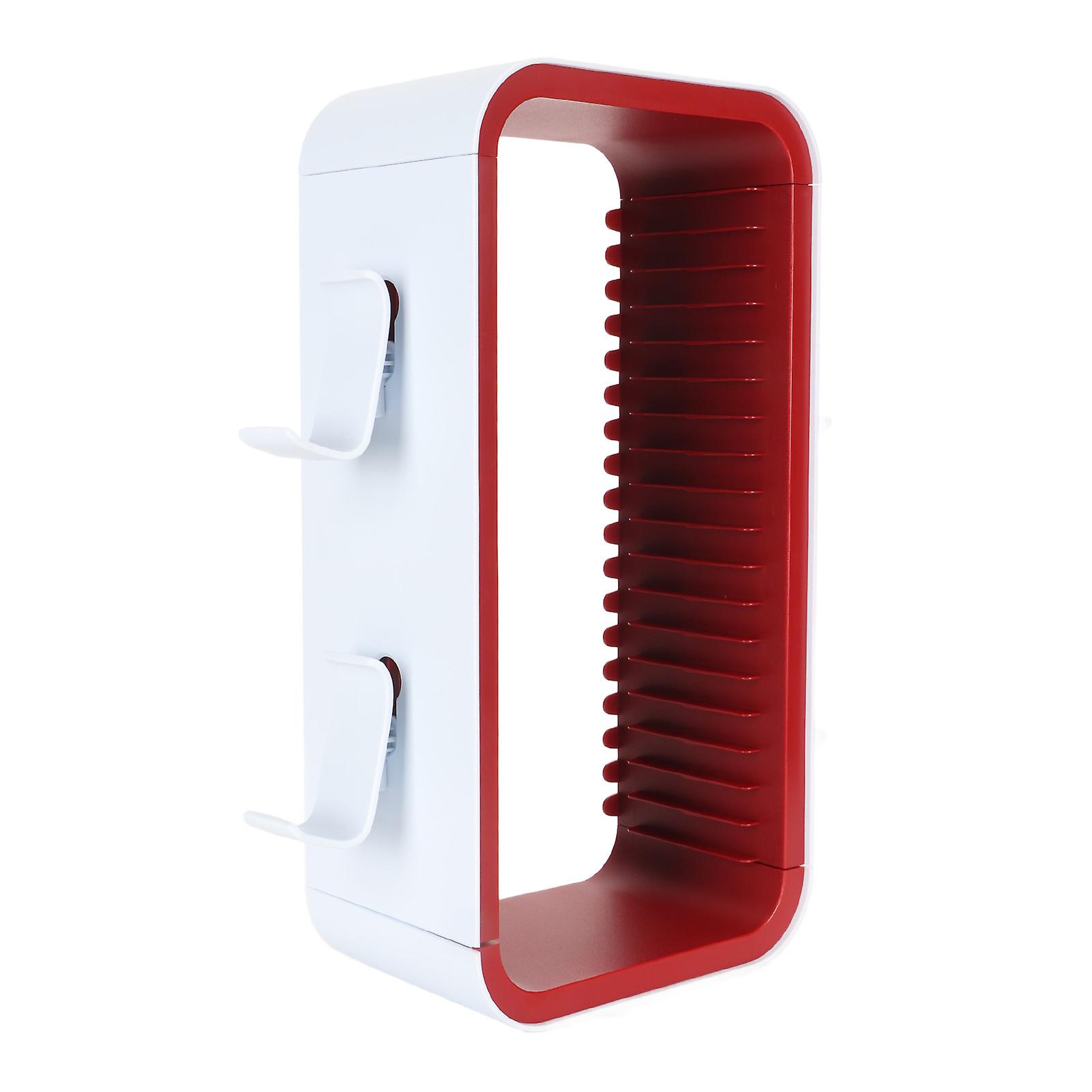 Game Disk Tower 18 Slots Universal Space Saving Game Disc Storage Rack with Hooks for PS for XBOX