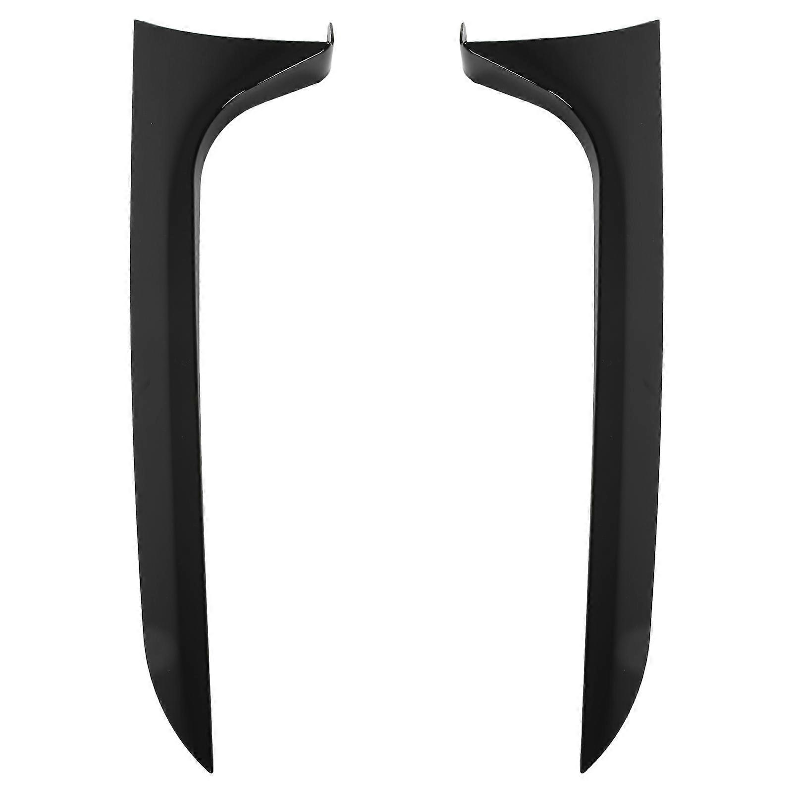 Rear Window Side Wing Beveled Trim Left Right Glossy Black Replacement for A6 C7 Avant 2012‑2018