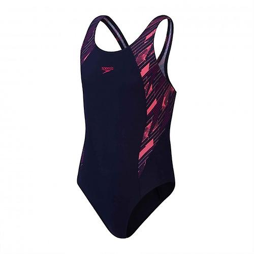 Speedo Girls Hyperboom Splice Muscleback One Piece Swimsuit