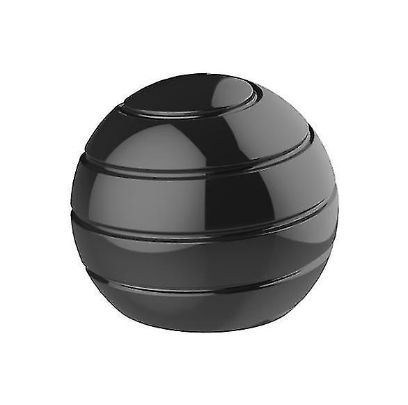 Black Fully Disassembled Rotating Desktop Ball Transfer Top Fingertip Decompression Toy X1959