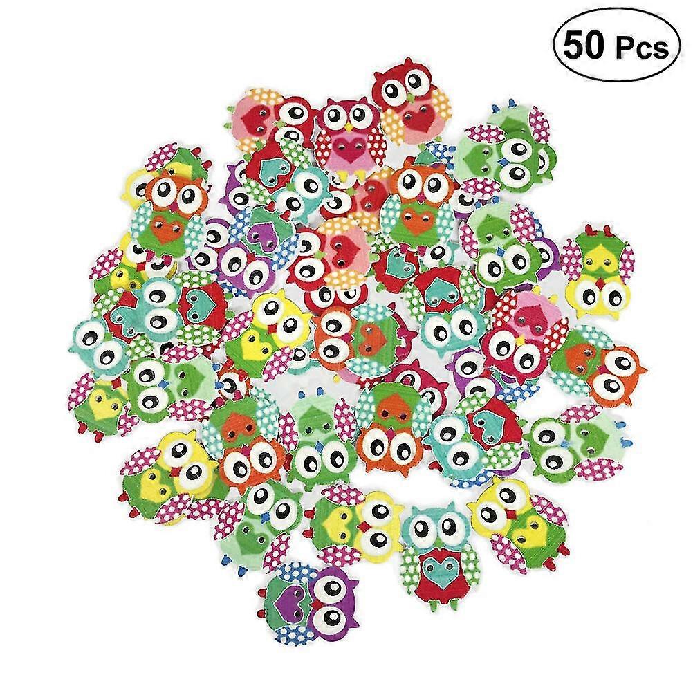 50 Stück Gomboc Holz Handwerk Knöpfe Zwei-Loch Knöpfe Verschiedene Nähknöpfe Gemischte Farbe Knöpfe Zwei Loch Knöpfe Z