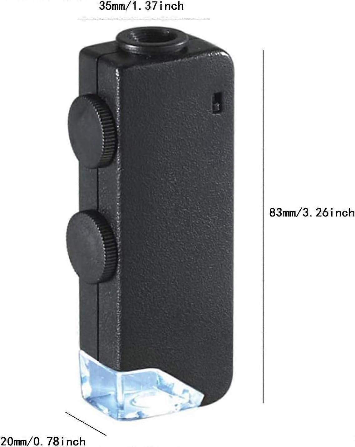 Handy LED pocket microscope with LED illumination, portable microscope for indoor and outdoor observation