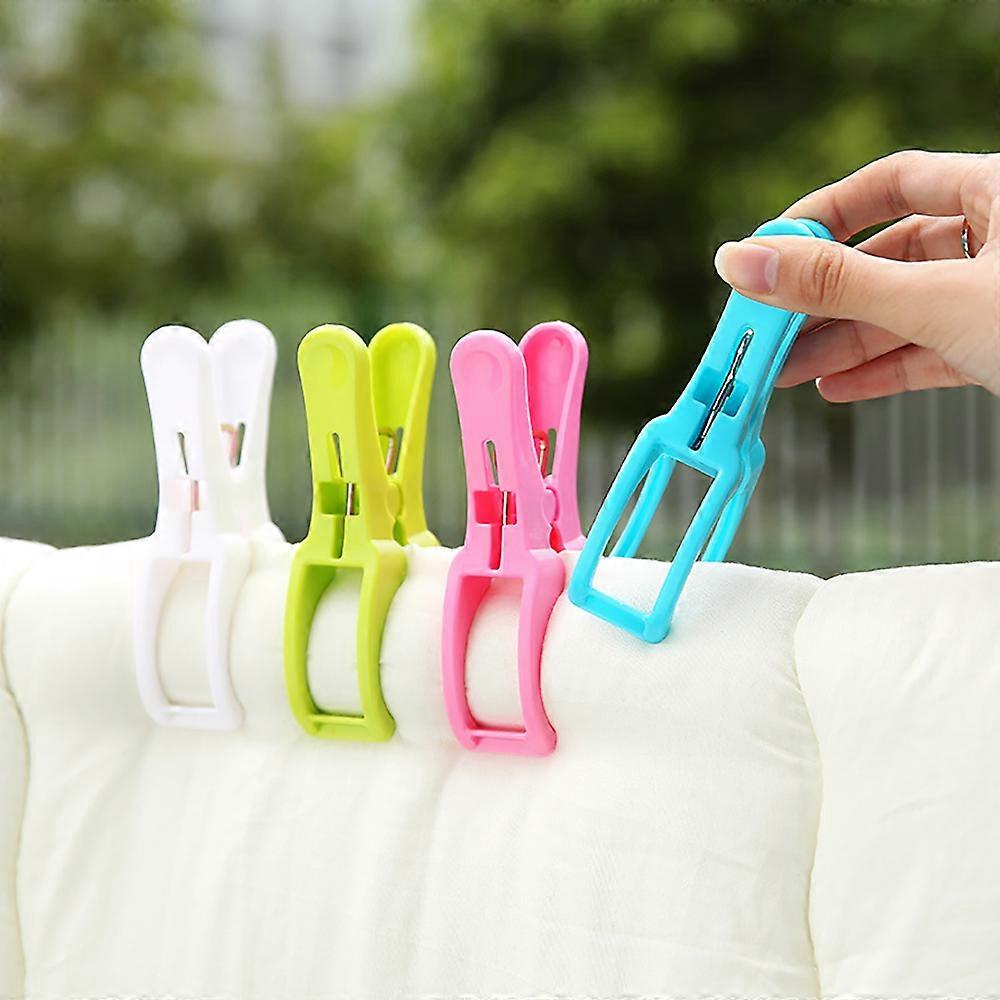 Set of 4pcs Plastic Clothespin(Random Colors)