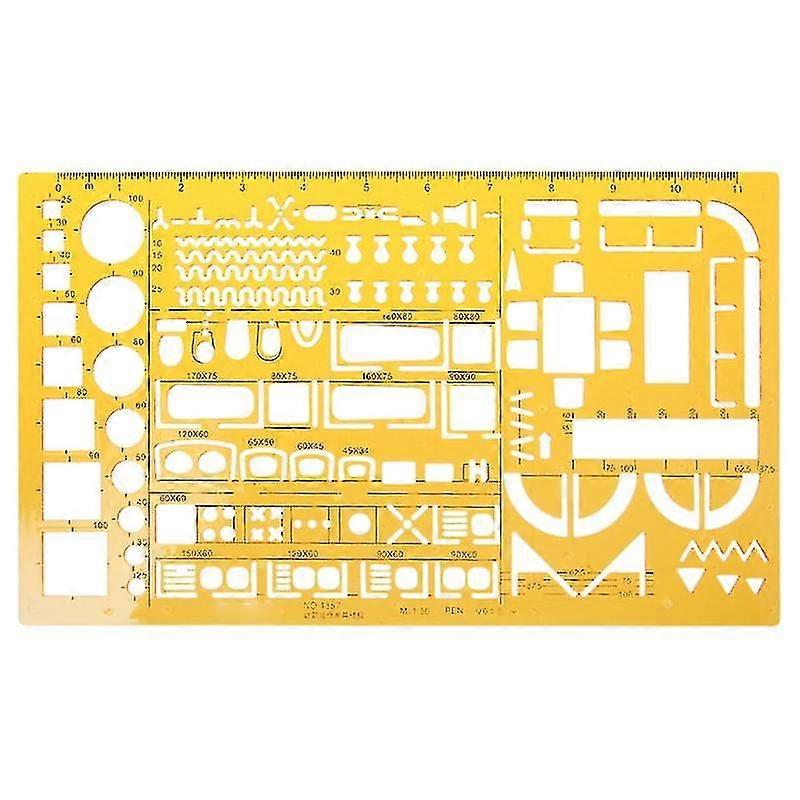 KINCJON 1:50 Tailor Scale Math Architecture Engineer Ruler Drawing Drafting Template New