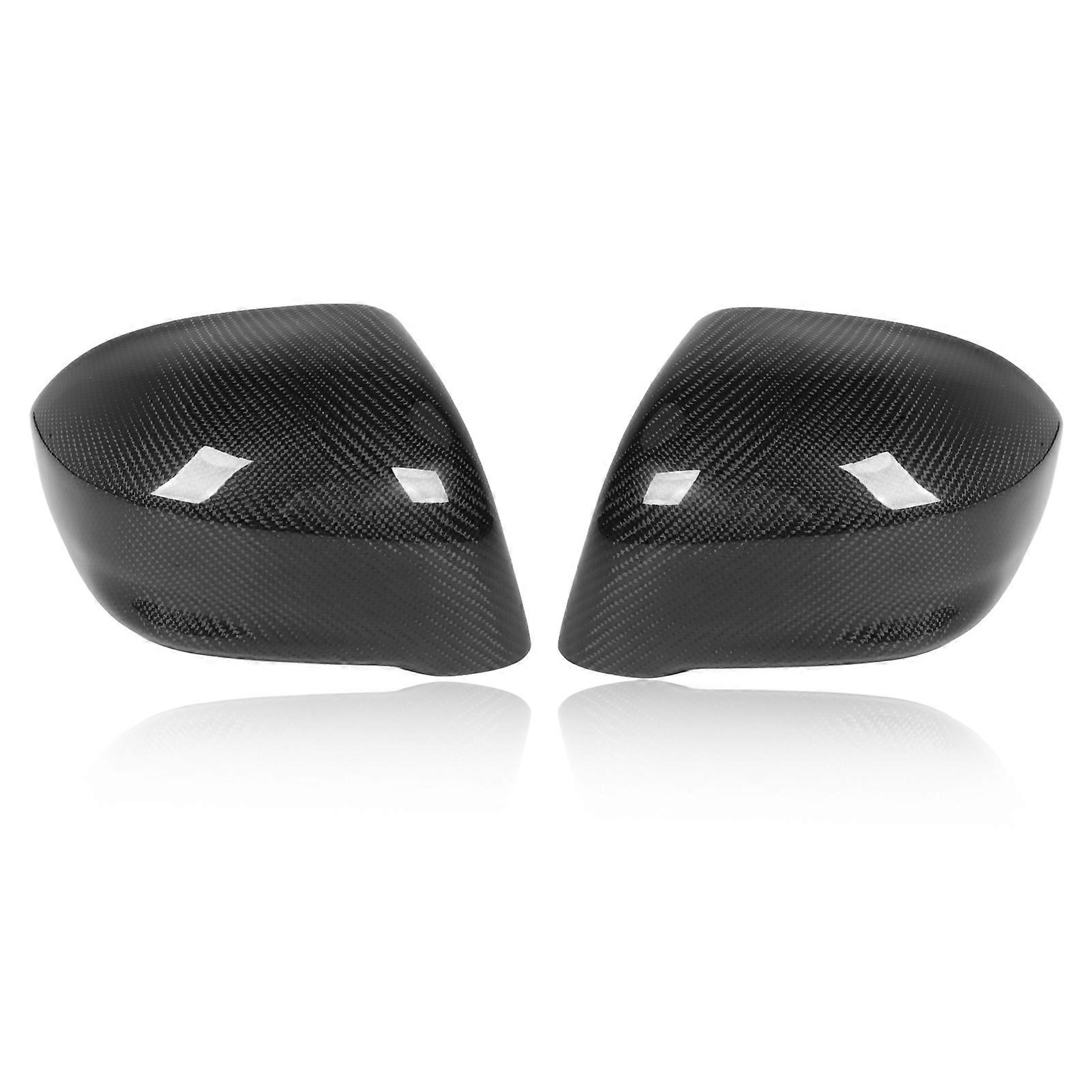 2PCS Side Rearview Mirror Cover Left Right Dry Carbon Fiber Scratch Resistant for GTR R35 2008 to 2016 E2U811