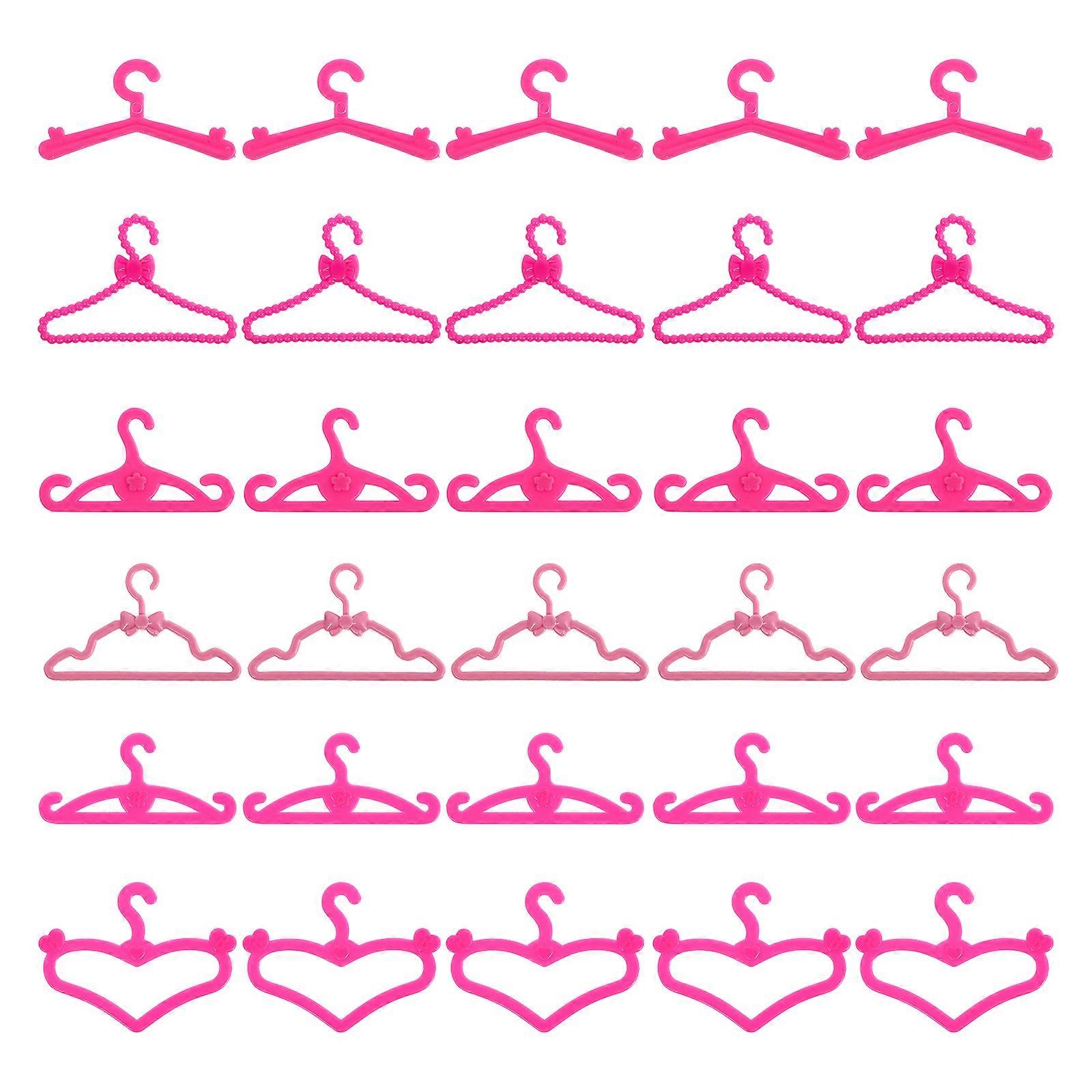 60 Stück Modellzubehör kleine Kleiderbügel Puppen Kleiderbügel Mini Kleiderbügel Puppen Kleiderbügel