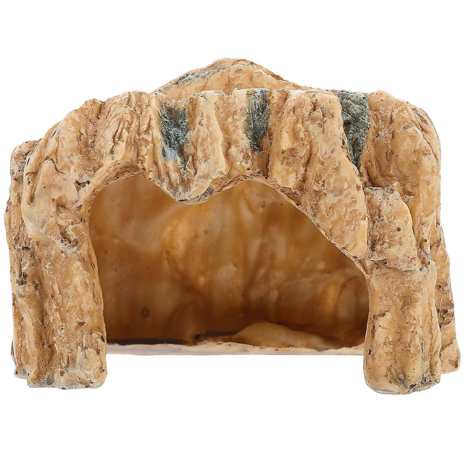Miniature en verre animaux tortue se prélassant Dock résine Reptile tortue grotte tortue réservoir reptile rampe d’escalade