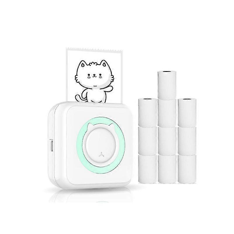 GYFDYM Wireless Multifunction Thermal Printer With 10 Paper Rolls