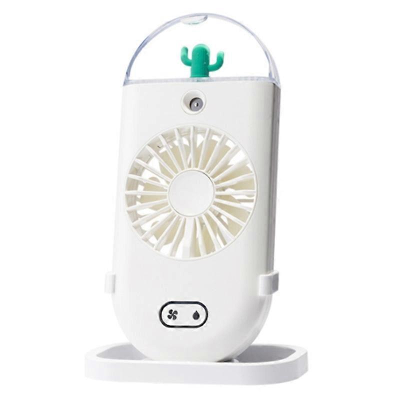 Portable Cooling Fan USB Rechargeable Desktop Handheld with Mist Moisture