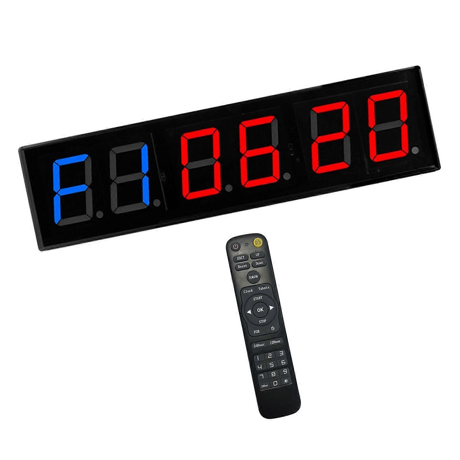 Gym Timer Aluminum Alloy Digital Home Interval Training Large Exercise Timer