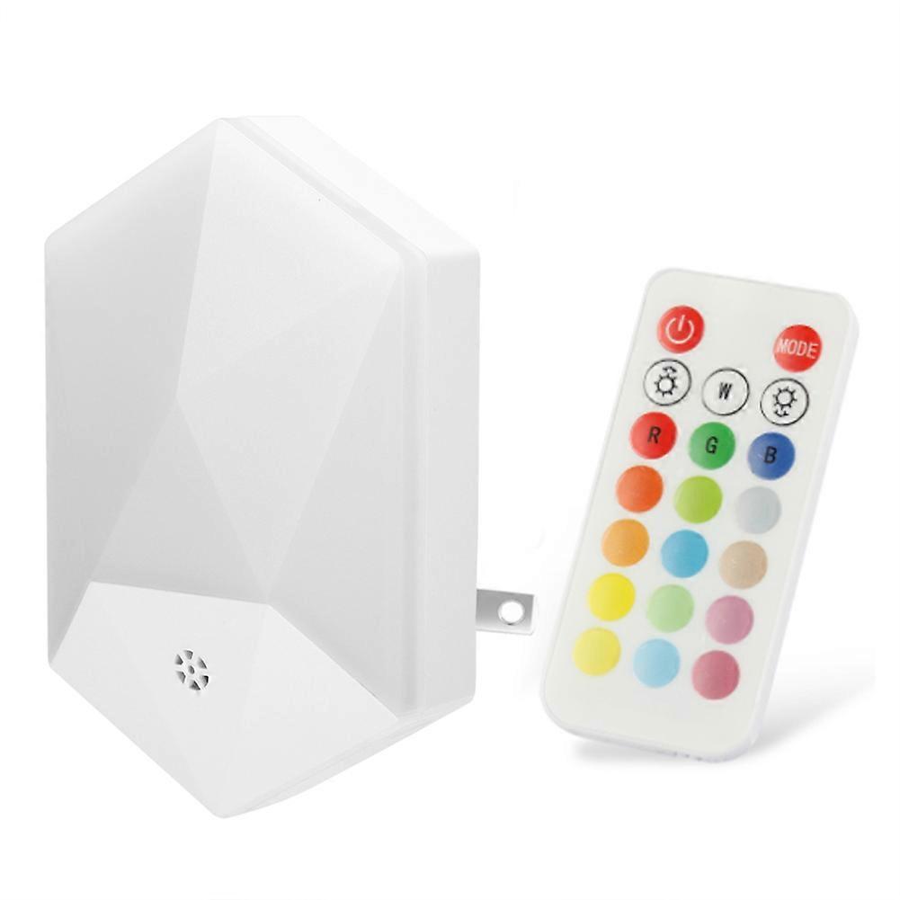 RGB LED Color Changing Night Light Colorful Decorating Lamp with Remote Control 100-240VUS