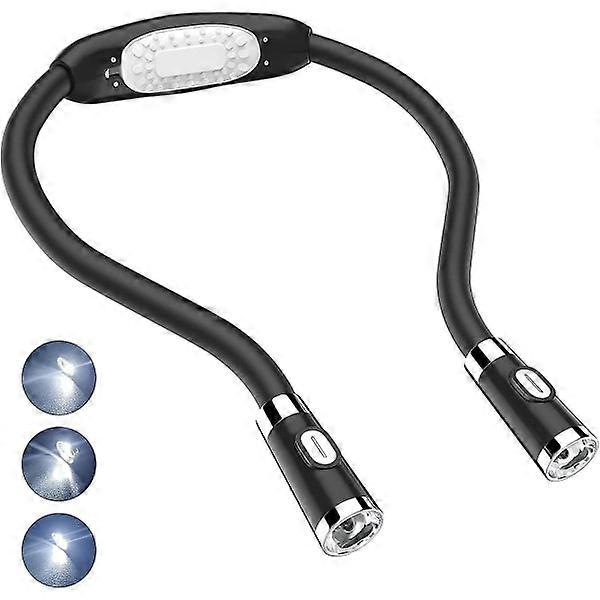 Led reading light, neck light Handsfree Flexible around neck Batte