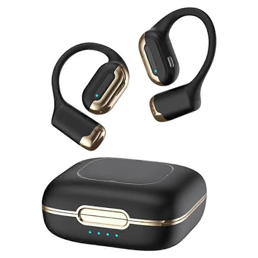 T19 OWS Ear Hook Bluetooth Headset Wireless Headphone Waterproof Earphone - Black