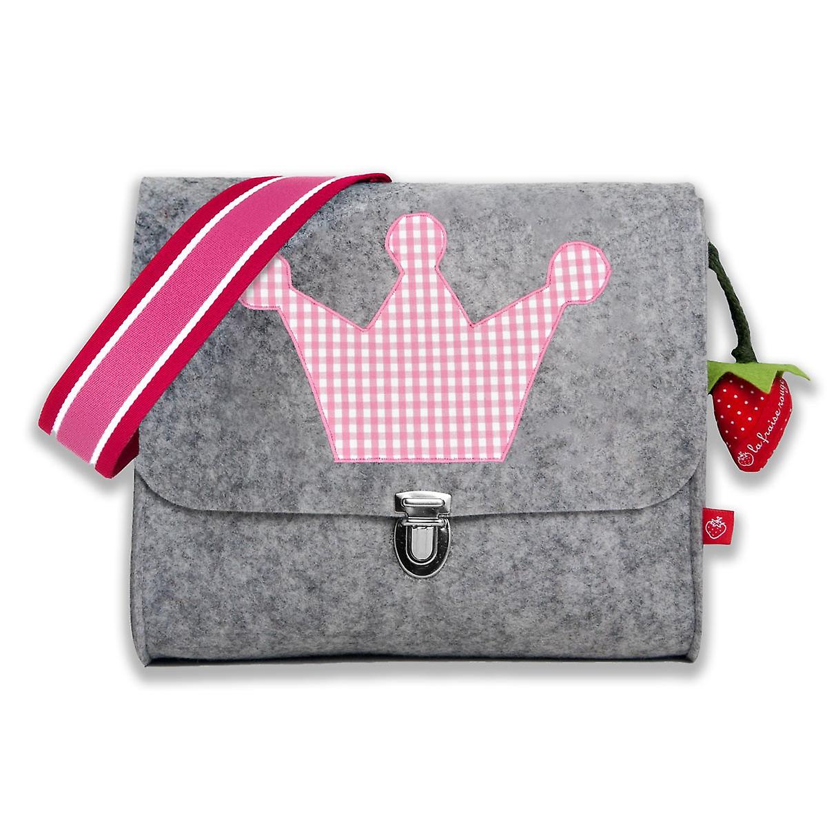 Filztasche Krone rosa