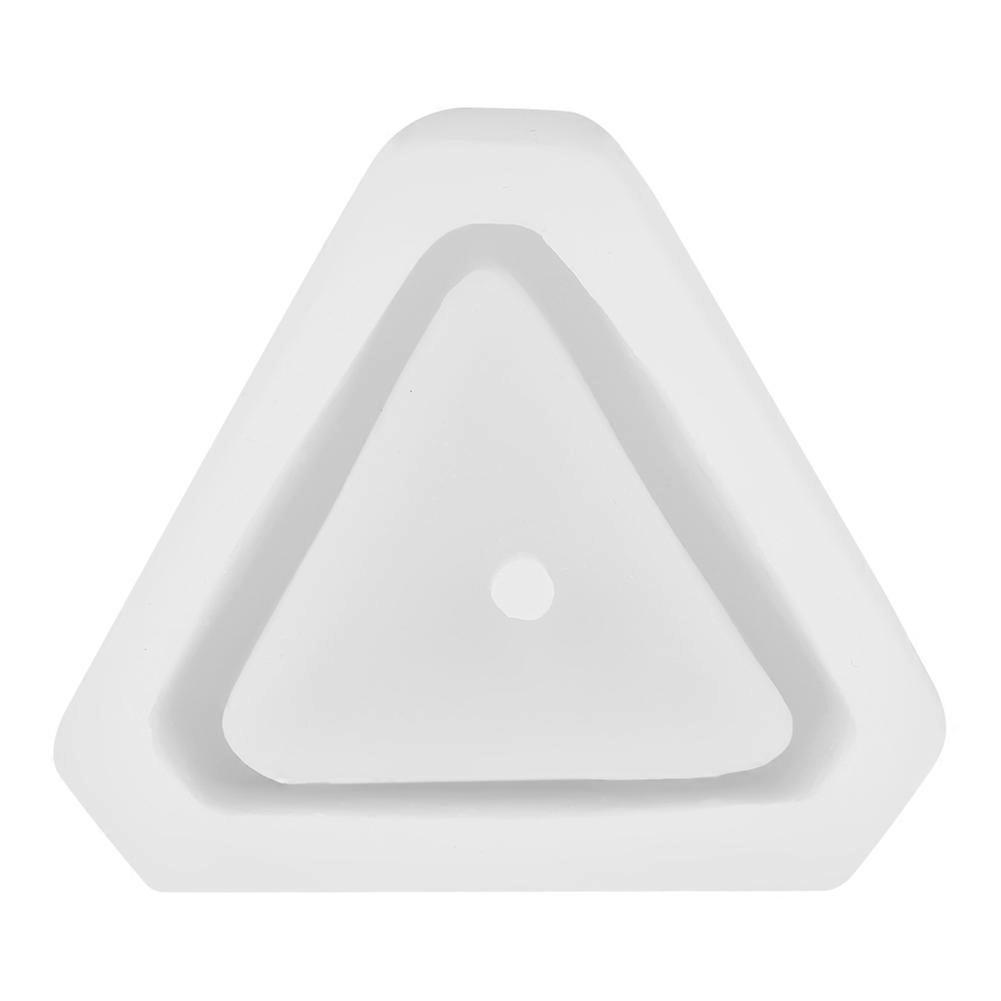 Molde geométrico de silicona para macetas de suculentas (triángulo)