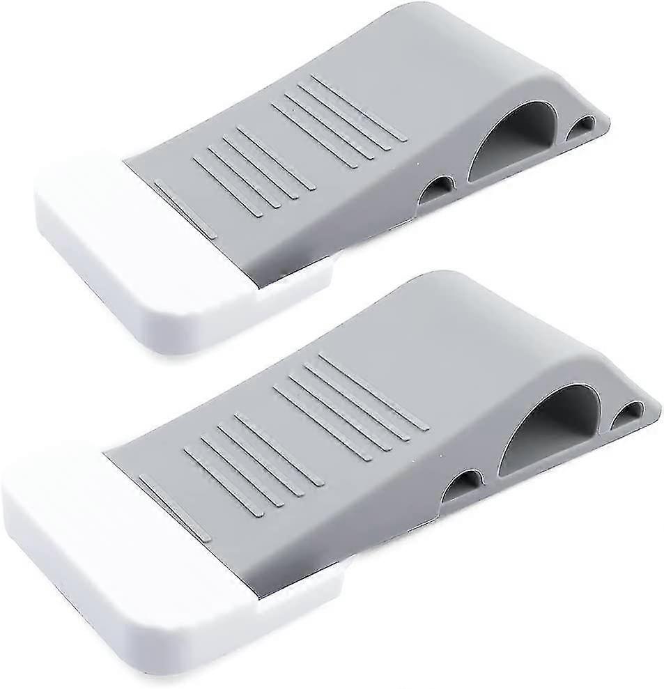 2 pack grey rubber door stopper