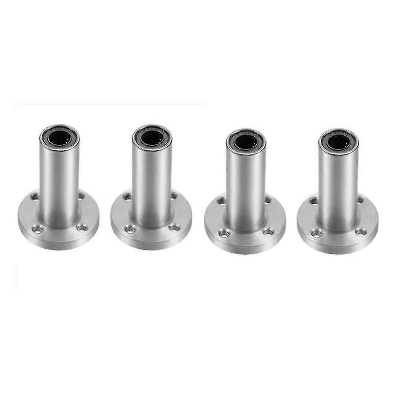 4pcs 8mm Lmf8luu Long Type Round Flange Coupling Linear Motion Bearing, Slide