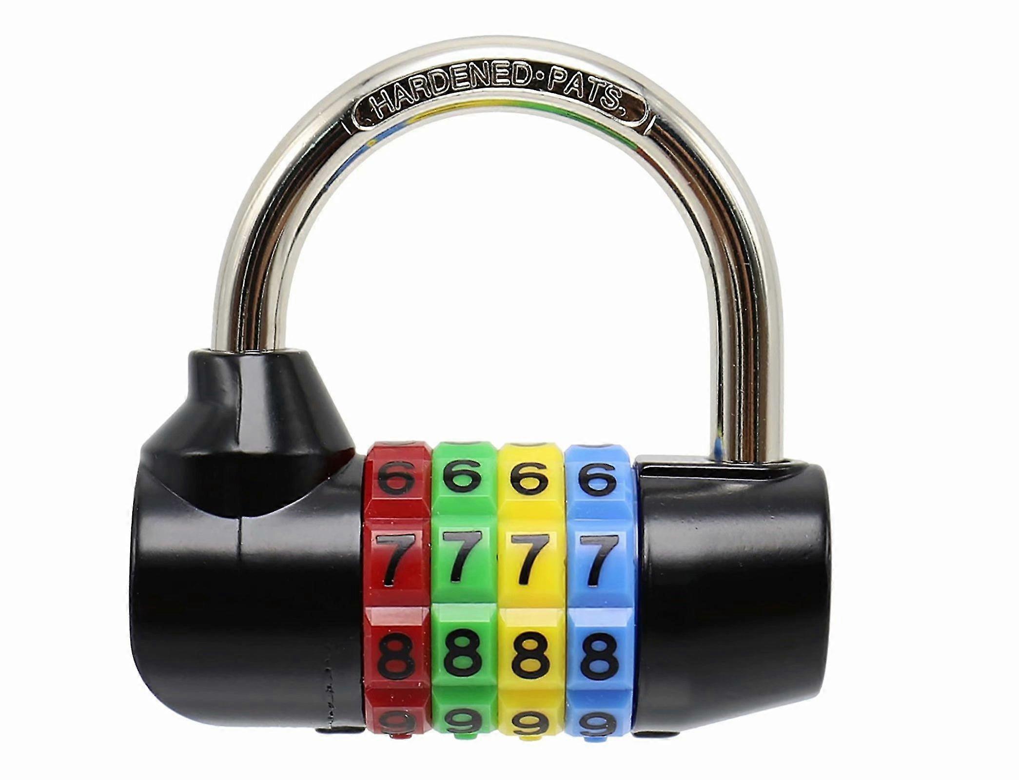 U字型コード南京錠、4桁コード、ロック、ドア、キャビン、スーツケースに適しています