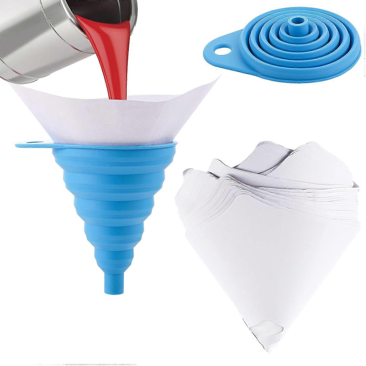 Verf Filter Zeefjes 50 Stuks Hars Filter Wegwerp Verfzeven voor Automotive Spray Verf Kunst Schilderen Bakolie Filter met Kegel Siliconen