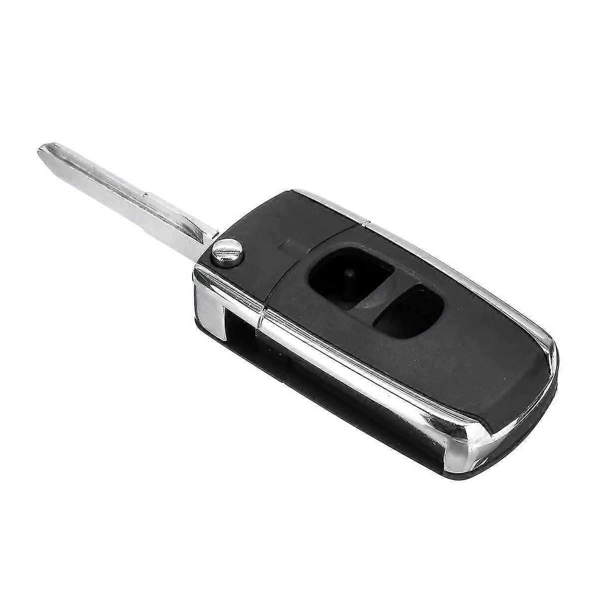 2 Buttons Remote Flip Folding Car Key Shell Case Uncut Blank Blade Replacement For Mazda 2 3 5 6 Mx-5 Rx-8-Yvan