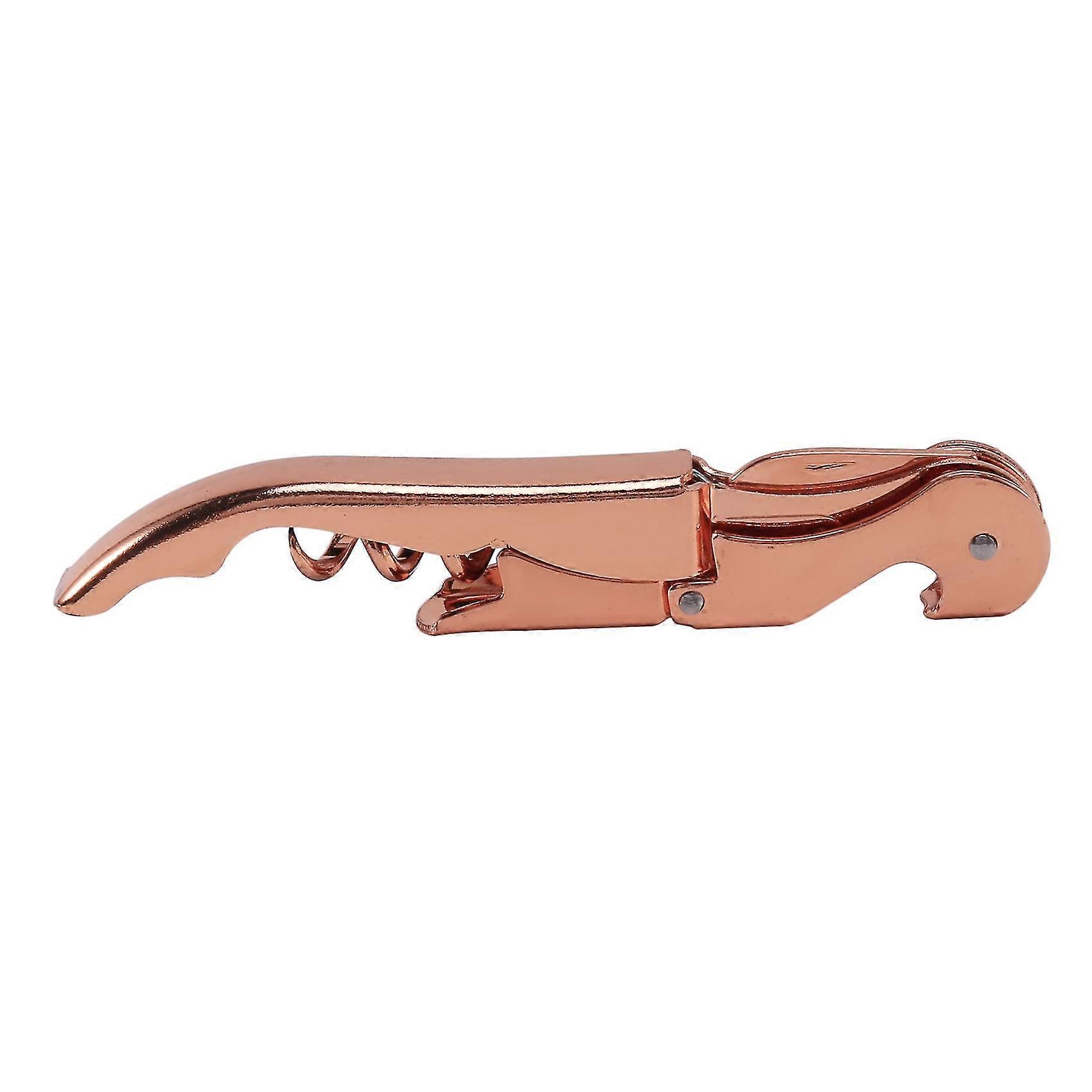 rose gold corkscrew metal wine corkscrew multifunction corkscrew