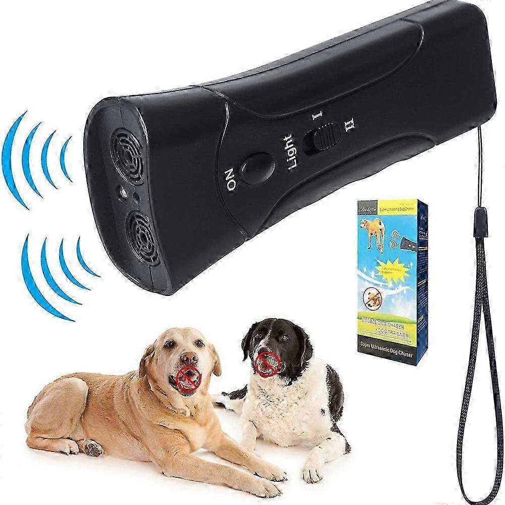 超音波犬のトレーナーデバイス電子犬の抑止力/犬の吠え声制御装置トレーニングツール吠える音波の犬のリペラーを停止