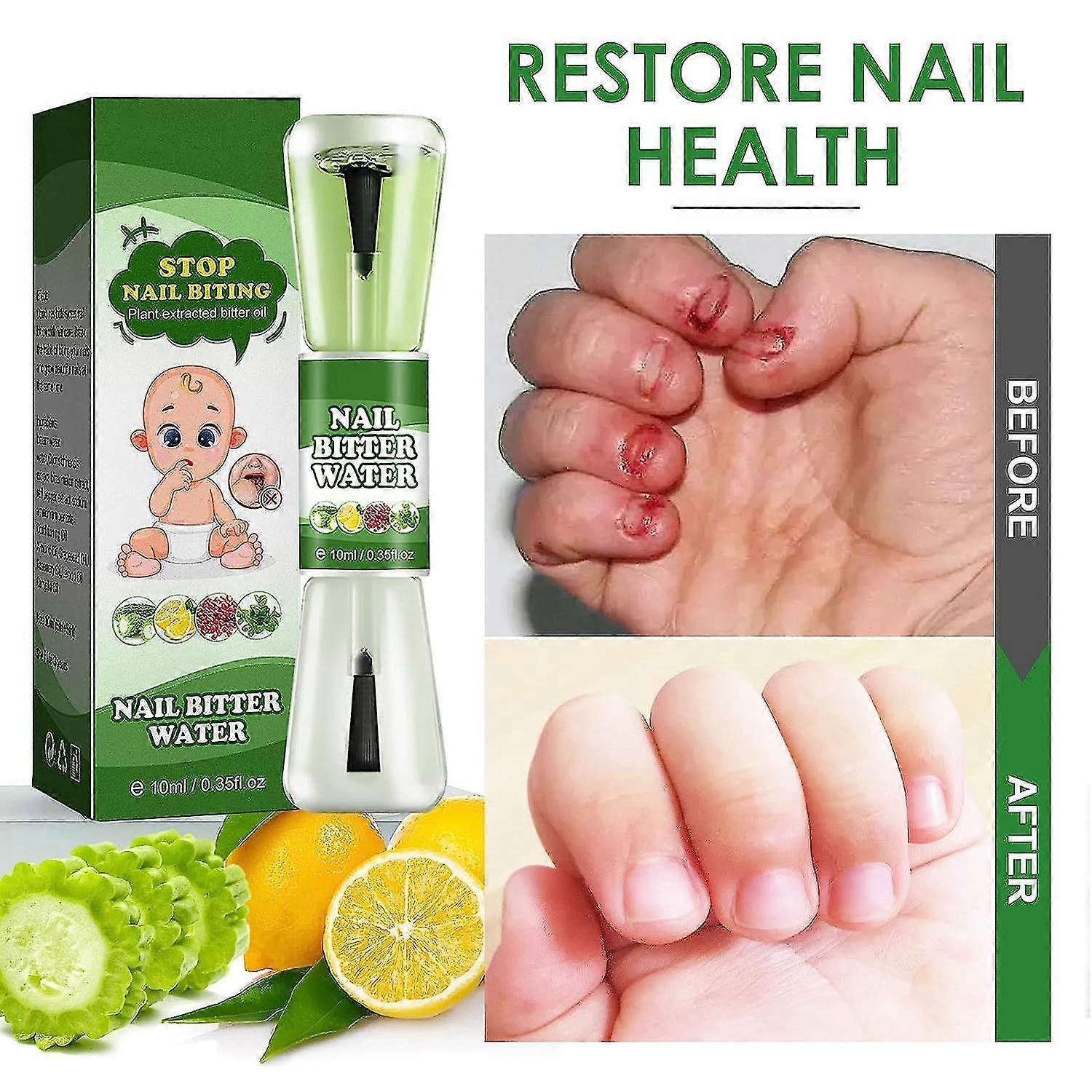 Nail Biting Treatment For Kids, 10ml Anti Bite Nail Polish With Bitter Taste, Nail Stick Effectively Stop Biting Nails And Thumb Sucking