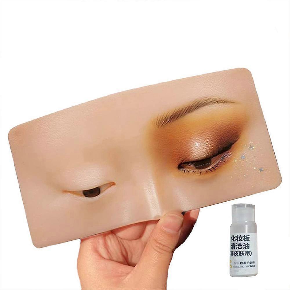 Eye Makeup Practice Board Silicone Face Makeup Practicing for Beginners