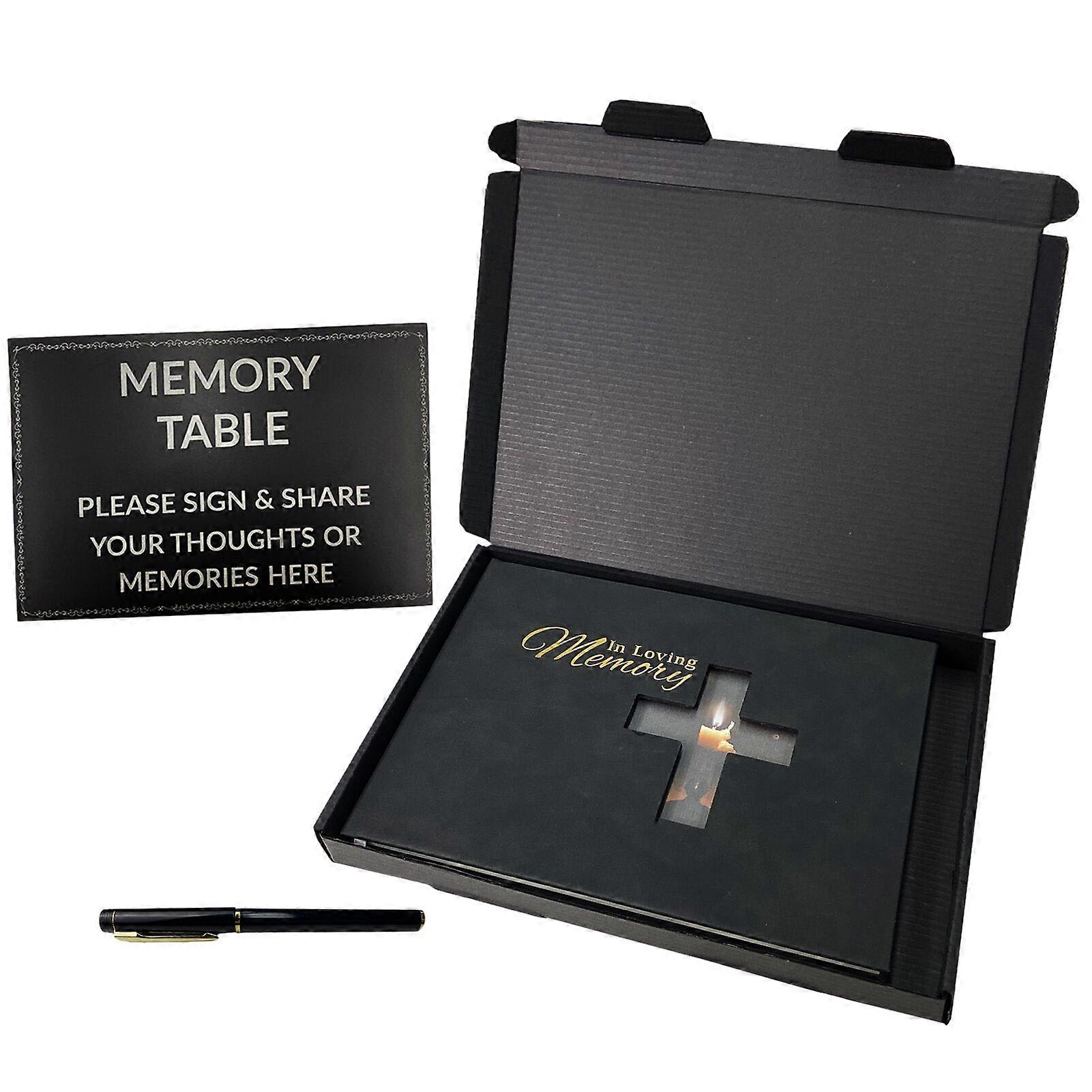62 Pages Guests Books for Funeral Hardcover Memorial Service Hardcover Guests Books for Funeral Graduation