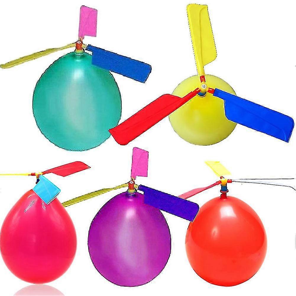 10pcs Set Balloons Helicopter With Outdoor Playing Toy Propeller Kid Toys