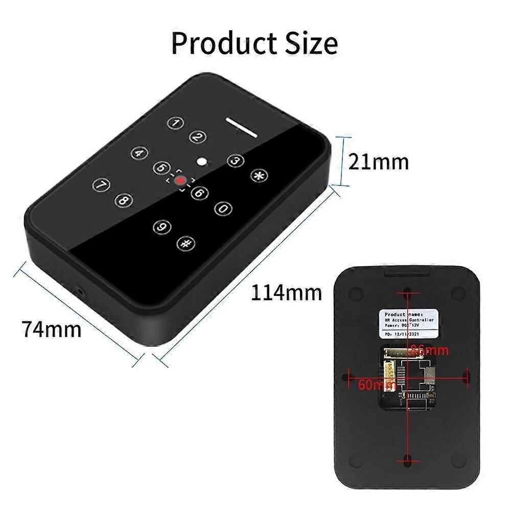 13.56Mhz IC Card Reader Wiegand Output Barcode Qr Code Reader Access Control Reader TTL 20000 User Barcode RFID Reader