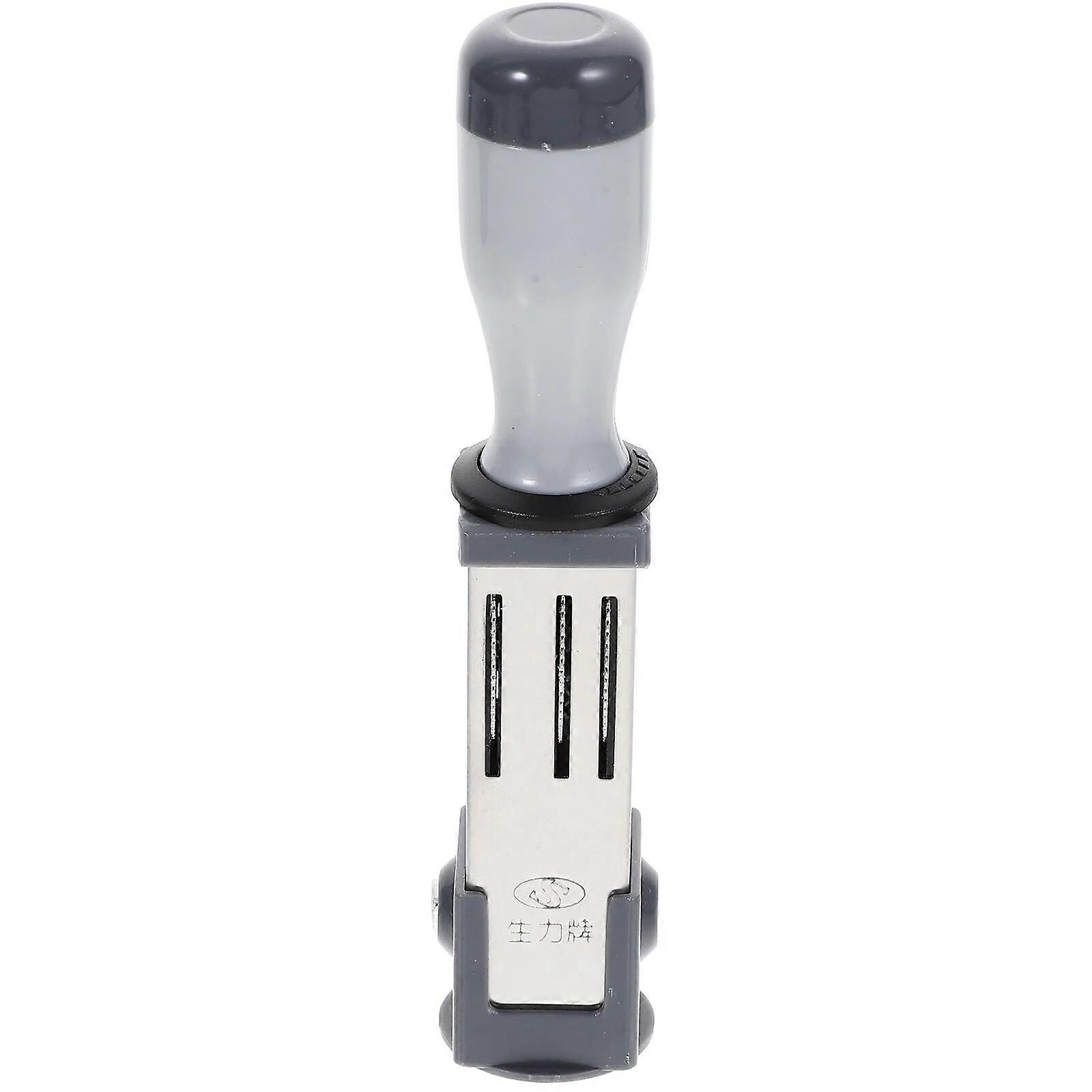 Handheld Date Stamper Multi-use Time Stamp Portable Date Rolling Stamp File Accessory Date Roller for File Home Office Daily