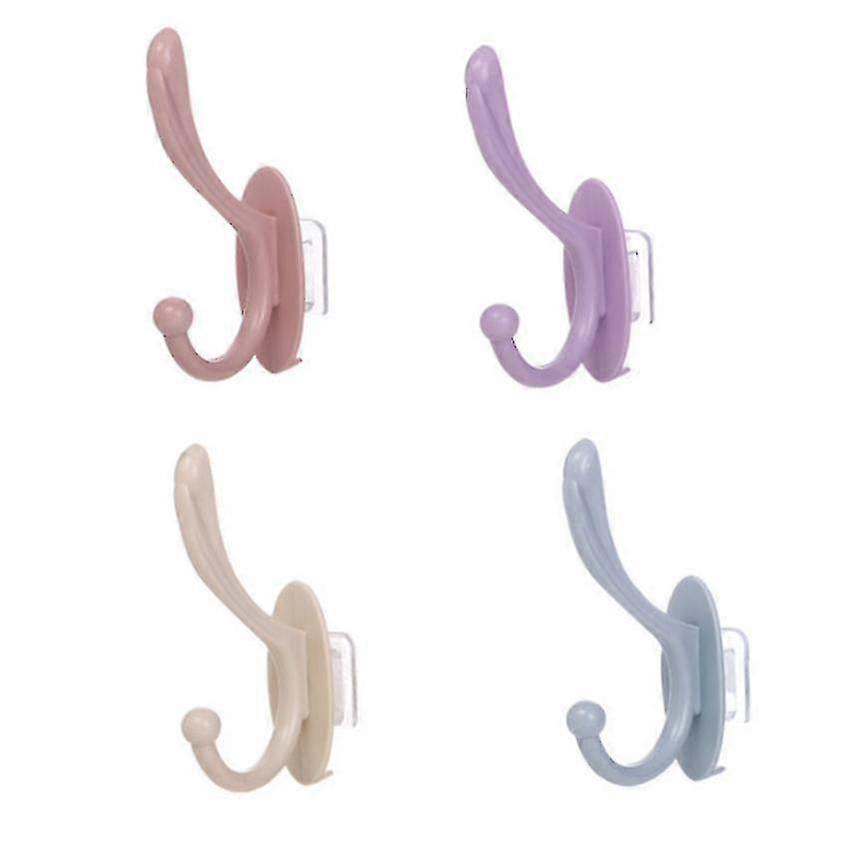 4 Pcs Towel Wall Hooks For Bathroom Without Perforated Door