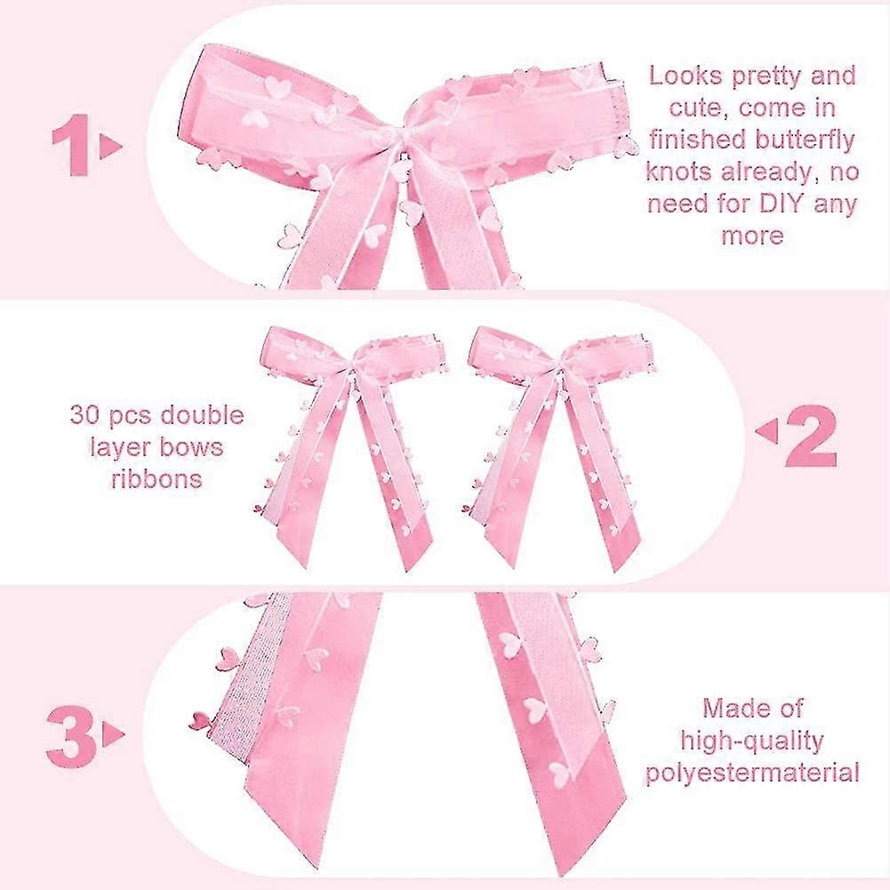 30 st bröllopsbilrosett, vit rosettdekoration, bröllopsbildekoration, bröllop