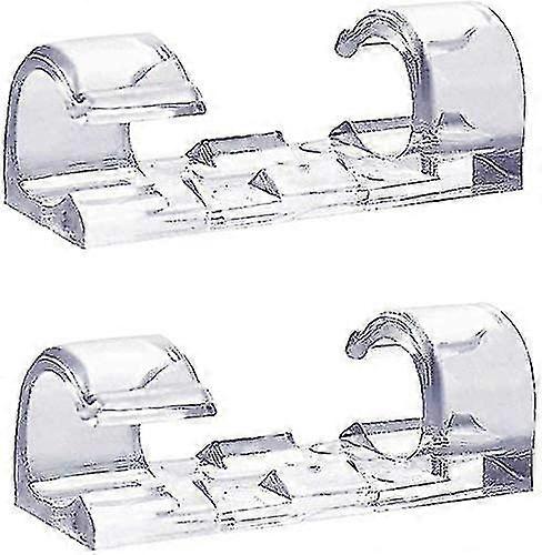 60 Transparent Cable Clamps, Sturdy, Self-adhesive Cable Holder, Durable Bracket