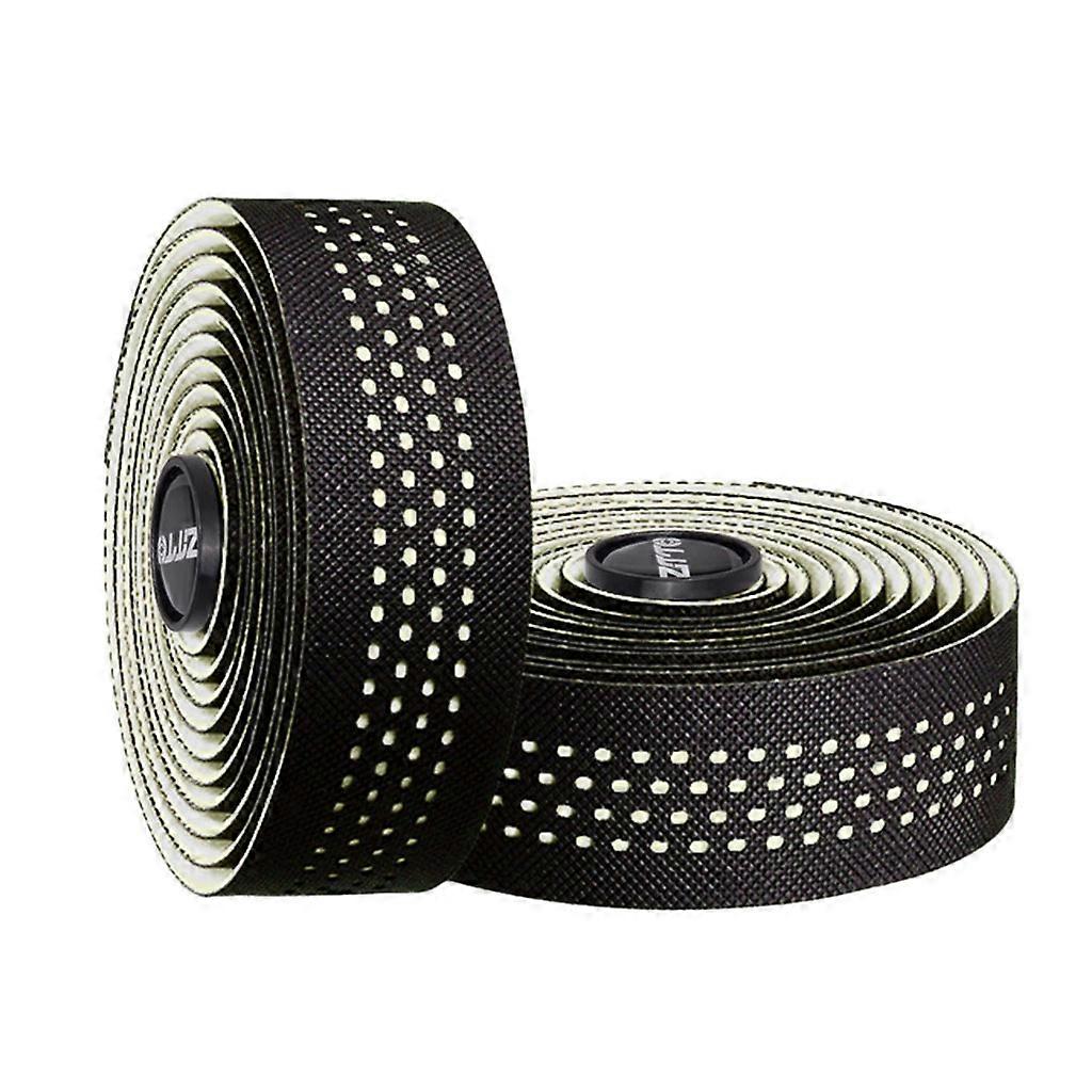 1 Pair Road Bike Anti-Vibration Vibration Damping EVA PU Handlebar Tape Non-slip Bicycle Drop Bar Wrap Ribbon