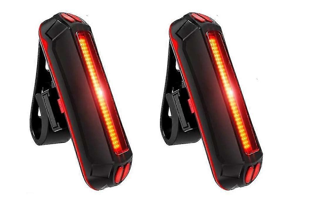 Bike Lights Chronus, Real Usb Rechargeable Bright Bicycle Front And Back Lights With Light Sensor(red)