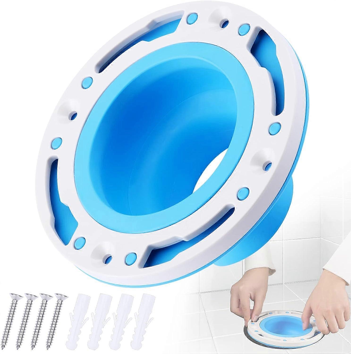 WC-Flansch-Reparatursatz, Perfect Seal WC-Flansch und Armaturen-Set, passend für 10,16 cm und 12,70 cm Rohre, WC-Reparatur und -Installation