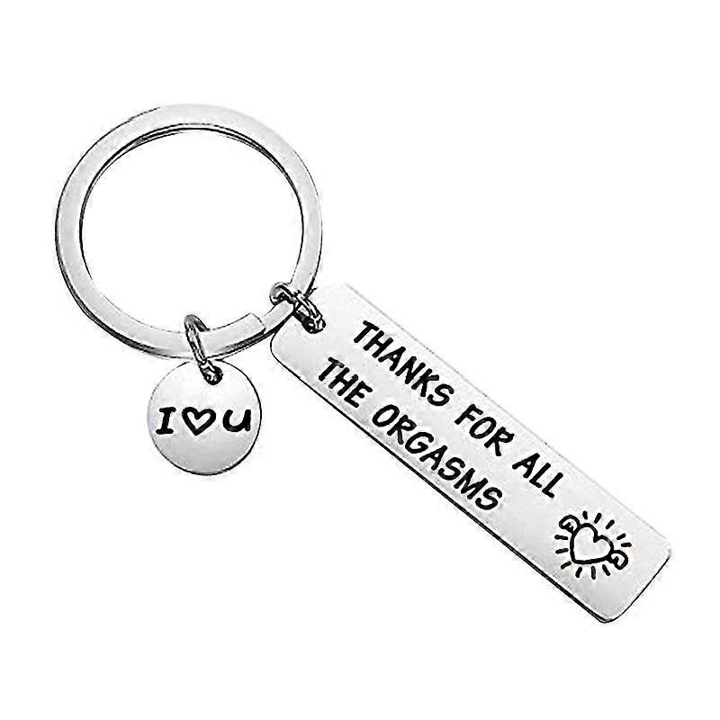 Couple Keychain Gifts For Boyfriend Girlfriend Thank You All The Orgasms Keyring